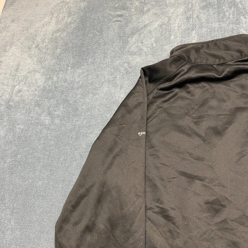 Eddie Bauer Jose Cuervo Jacket Mens Large Black Fleece Lined Quarter Zip Winter